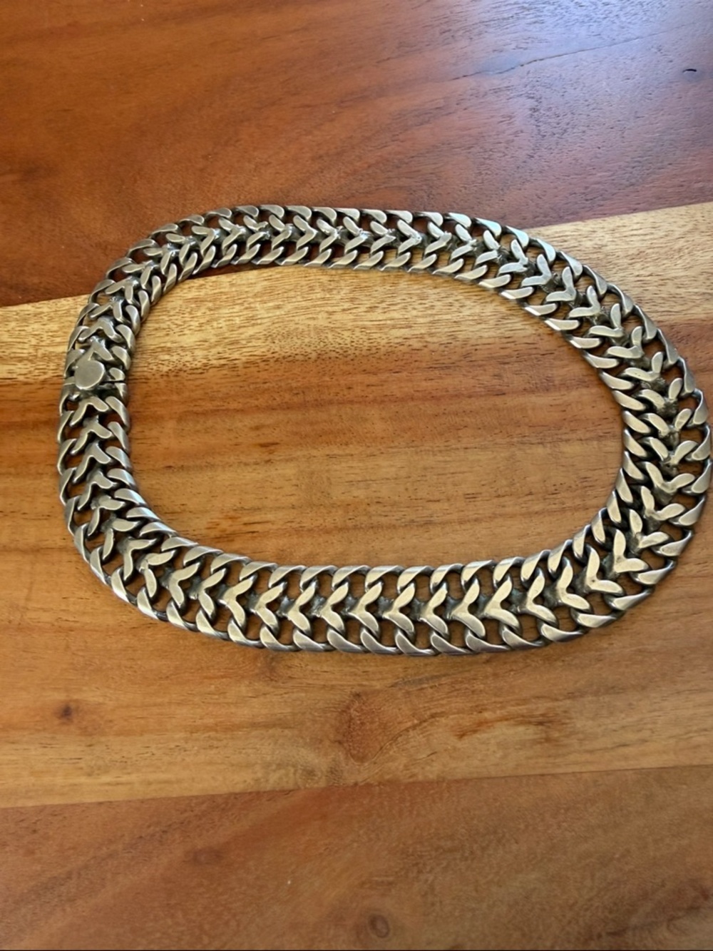 Unisex Mexican Sterling Silver Choker - Picture 2 of 3
